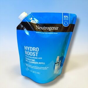 Neutrogena Hydro Boost Hydrating Gel Cleanser Refill Hyaluronic Acid 16oz Pouch